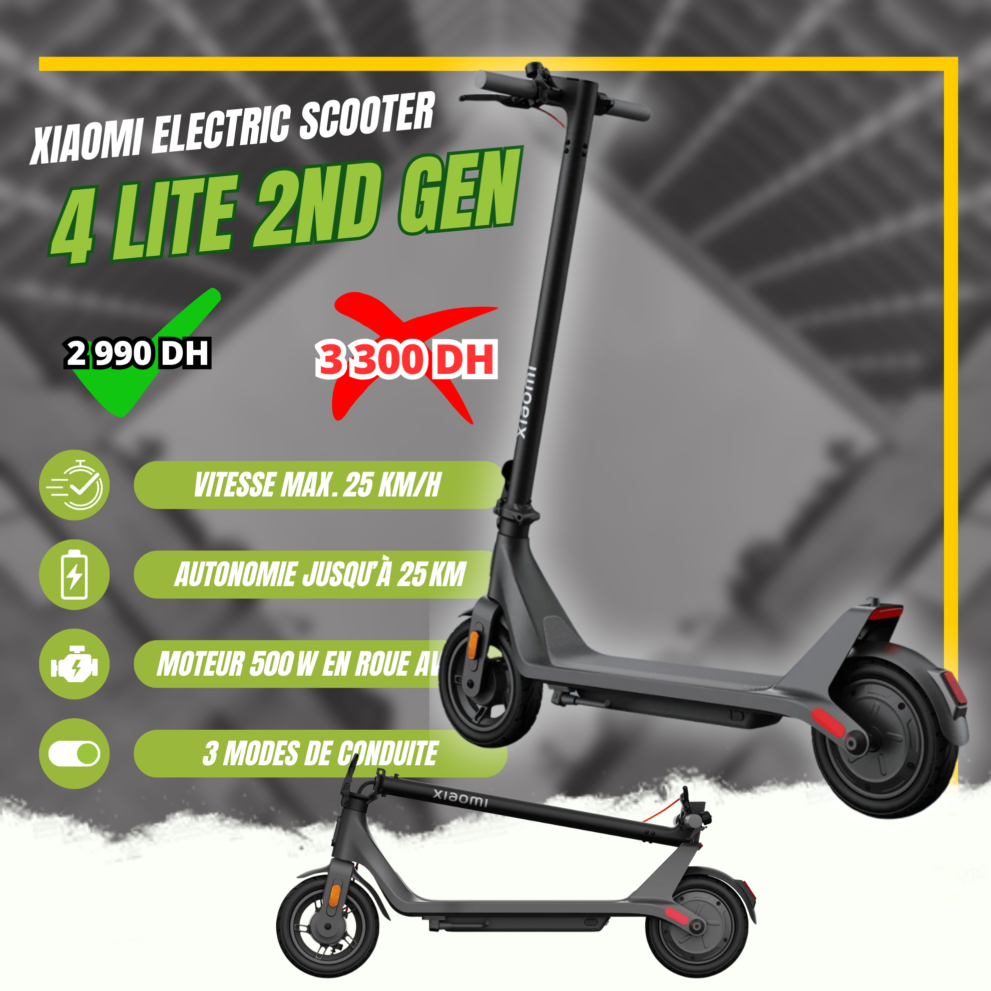 Xiaomi lance le nouveau scooter électrique pliable 4 Lite (2nd Gen